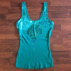 Sequin Express Tank Top